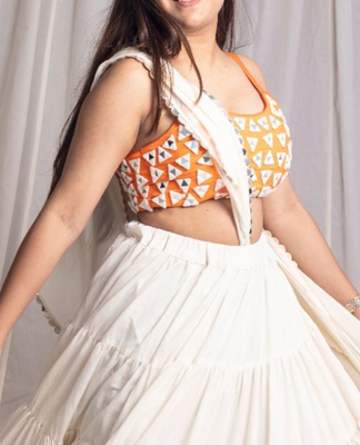 Mirror Embroidery Blouse